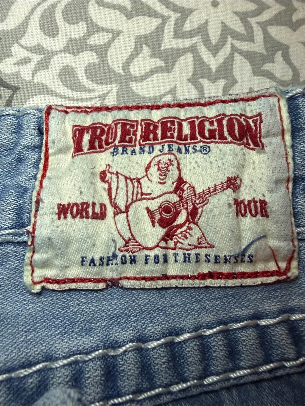 True Religion World Tour Made USA Jeans Men's 38x33 Flap Pocket Y2K